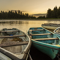 Buy canvas prints of Boats at Beecraigs by Douglas Milne