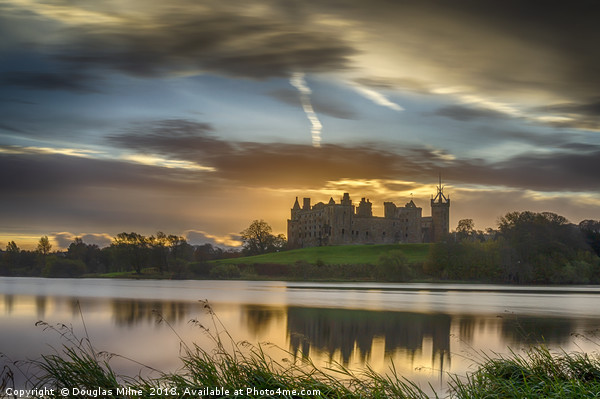 Linlithgow Palace Sunrise Picture Board by Douglas Milne