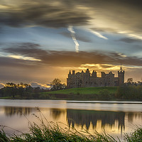 Buy canvas prints of Linlithgow Palace Sunrise by Douglas Milne