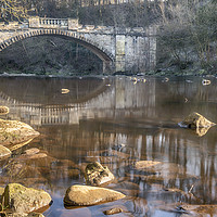 Buy canvas prints of The Nasmyth Bridge, Almondell by Douglas Milne