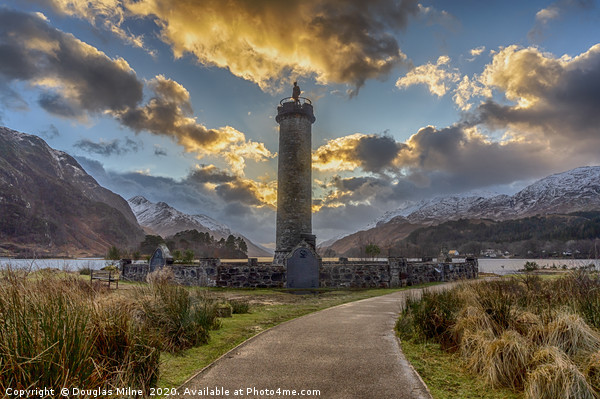The Glenfinnan Monument Picture Board by Douglas Milne