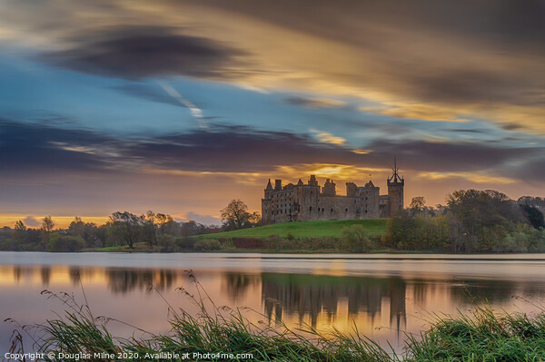 Linlithgow Palace Sunrise Picture Board by Douglas Milne