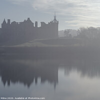 Buy canvas prints of Linlithgow Palace in the Mist by Douglas Milne