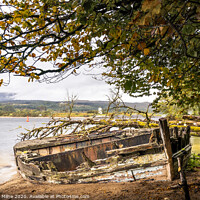 Buy canvas prints of Wreck of the Ballachulish Ferry Boat by Douglas Milne