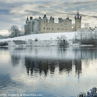 Buy canvas prints of Linlithgow Palace in Winter by Douglas Milne