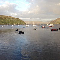 Buy canvas prints of Portree harbour  by George Greenall