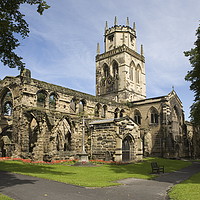 Buy canvas prints of All Saints church Pontefract by William A Dobson