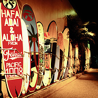 Buy canvas prints of Hawaii Surfboards by Alain Millward