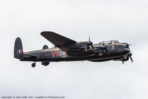 Lancaster flypast Picture Board by Clive Wells
