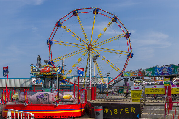 The Big Wheel at the fun fair Picture Board by Clive Wells