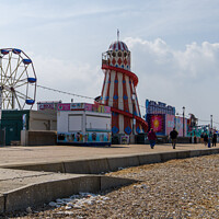 Buy canvas prints of From the beach to the Fun Fair by Clive Wells