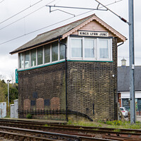 Buy canvas prints of Signal box at Kings Lynn junction by Clive Wells