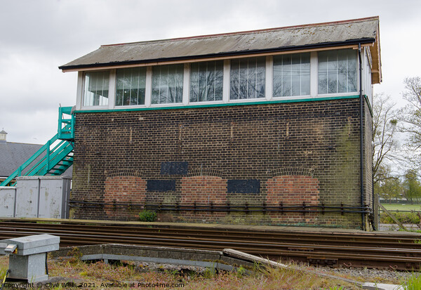 Old signal box Picture Board by Clive Wells