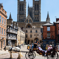 Buy canvas prints of Towards Lincoln Cathedral by Clive Wells