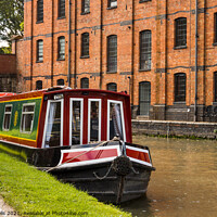 Buy canvas prints of Narrowboat moored at Blisworth. by Clive Wells