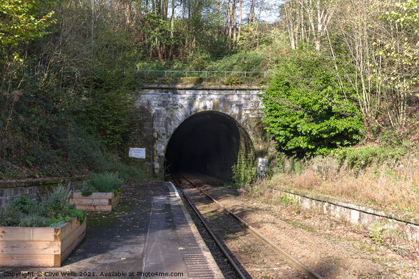 Willersley Tunnel at Cromford Station in the Peak District Picture Board by Clive Wells