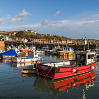 Buy canvas prints of Fishing boats at high tide by Clive Wells