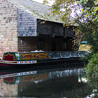 Buy canvas prints of Narrow boat at Cromford by Clive Wells