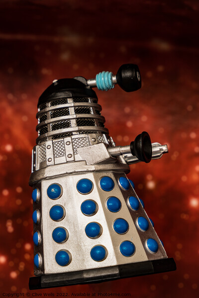 Floating Emperor Dalek Picture Board by Clive Wells