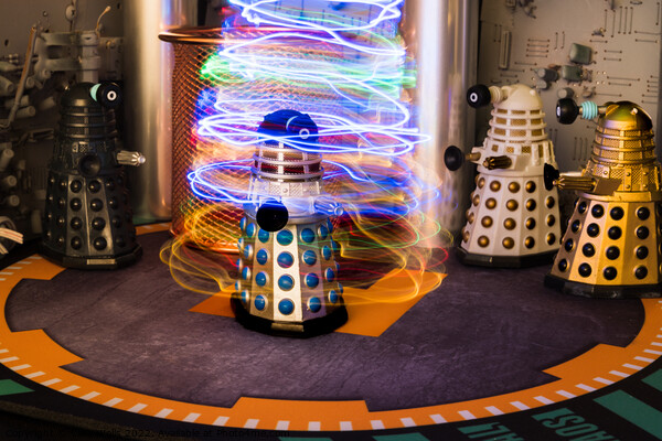 Dalek materializimg Picture Board by Clive Wells