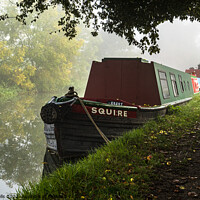 Buy canvas prints of Early morning on the Grand Union Canal by Clive Wells