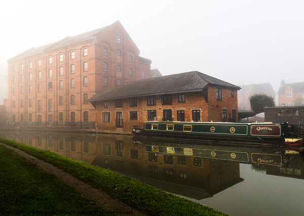 Mist over the old warehouse Picture Board by Clive Wells