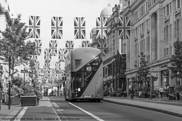 Regent Street in monochrome  Picture Board by Clive Wells