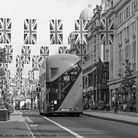 Buy canvas prints of Regent Street in monochrome  by Clive Wells