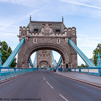 Buy canvas prints of Looking through Tower Bridge by Clive Wells