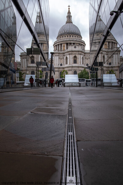 Leading line to St.Paul`s Picture Board by Clive Wells