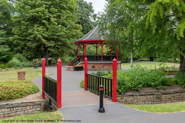 Footbridge to the Band stand Picture Board by Clive Wells