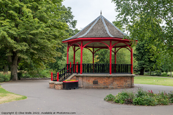 The Band Stand in the Walks, Kings Lynn. Picture Board by Clive Wells