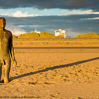 Buy canvas prints of Golden hour and the Iron Man by Clive Wells