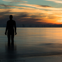Buy canvas prints of Iron man at sunset by Clive Wells