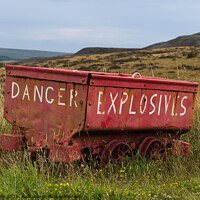Buy canvas prints of Explosivies wagon by Clive Wells