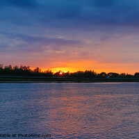 Buy canvas prints of Sunset over the River Great Ouse  by Clive Wells
