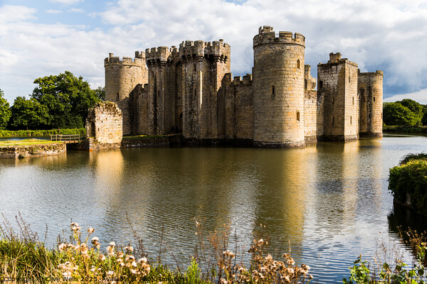 Bodiam Castle with moat Picture Board by Clive Wells