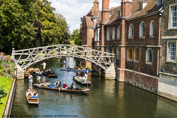 The famous Mathematical Bridge at Queens College Picture Board by Clive Wells