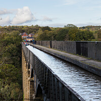 Buy canvas prints of High up on the Pontcysyllte Aqueduct by Clive Wells