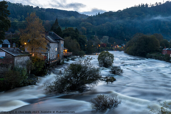 Milky water at Llangollen Picture Board by Clive Wells