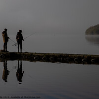 Buy canvas prints of Two fishermen by Clive Wells