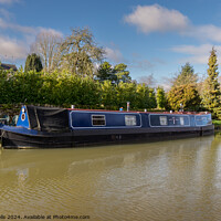 Buy canvas prints of Moored narrow boat by Clive Wells