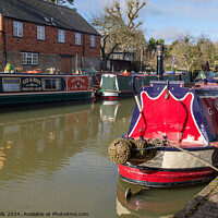 Buy canvas prints of Narrow boats at rest by Clive Wells