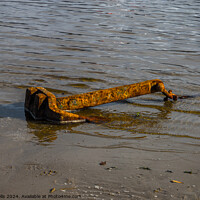 Buy canvas prints of Rusty anchor by Clive Wells