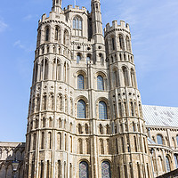 Buy canvas prints of The West Tower of Ely Cathredal by Clive Wells