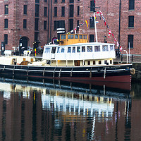Buy canvas prints of Pleasure boat in Albert Dock, Liverpool by Clive Wells