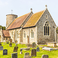 Buy canvas prints of St. Marys Church, Burnham Deepdale in Norfolk by Clive Wells