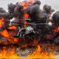 Buy canvas prints of Boeing AH-64 Apacheat RAF Fairford by Clive Wells