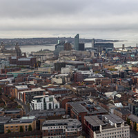 Buy canvas prints of Panorama of Liverpool by Clive Wells