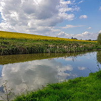 Buy canvas prints of Somewhere near Blisworth. by Clive Wells